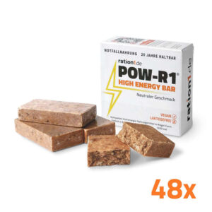 ration1 POW-R1® High Energy Bar 48er Pack – 24 Tage Vorrat für 1 Erwachsenen